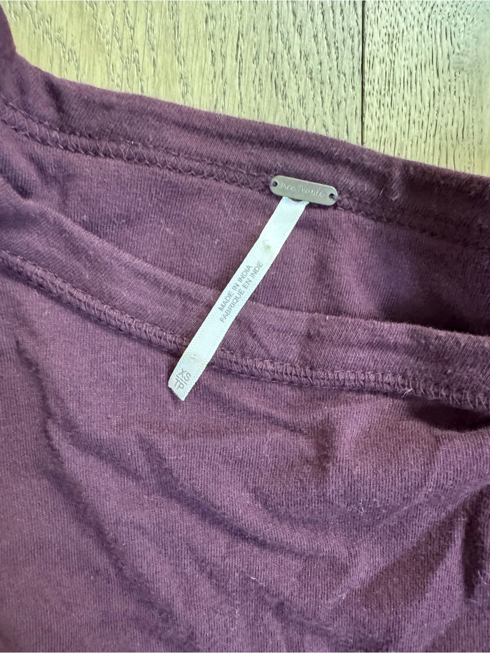 Free People Embroidered Peplum Long-Sleeve Top - Purple - Picture 3 of 3